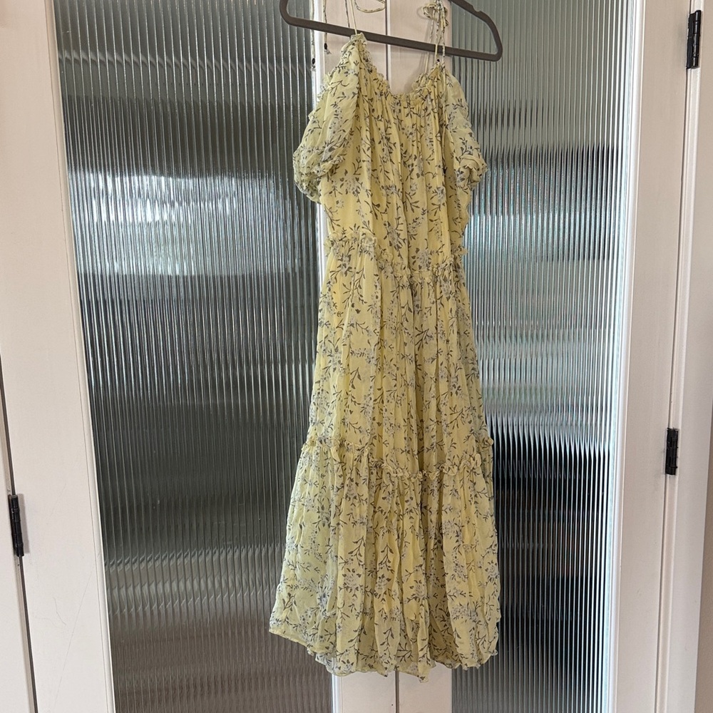 Ulla Johnson Yellow Floral Dress